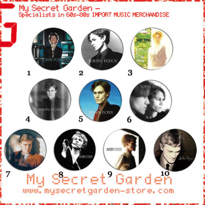 John Foxx ( Ultravox ) - Portrait Pinback Button Badge Set 1a or 1b( or Hair Ties / 4.4 cm Badge / Magnet / Keychain Set )